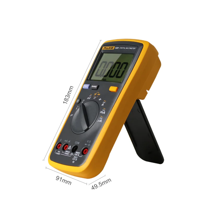 Fluke 15B+ Digital Multimeter Auto Range 4000 Counts AC/DC Voltage Current Resistance Meter Capacitance Frequency Tester | Мобильные
