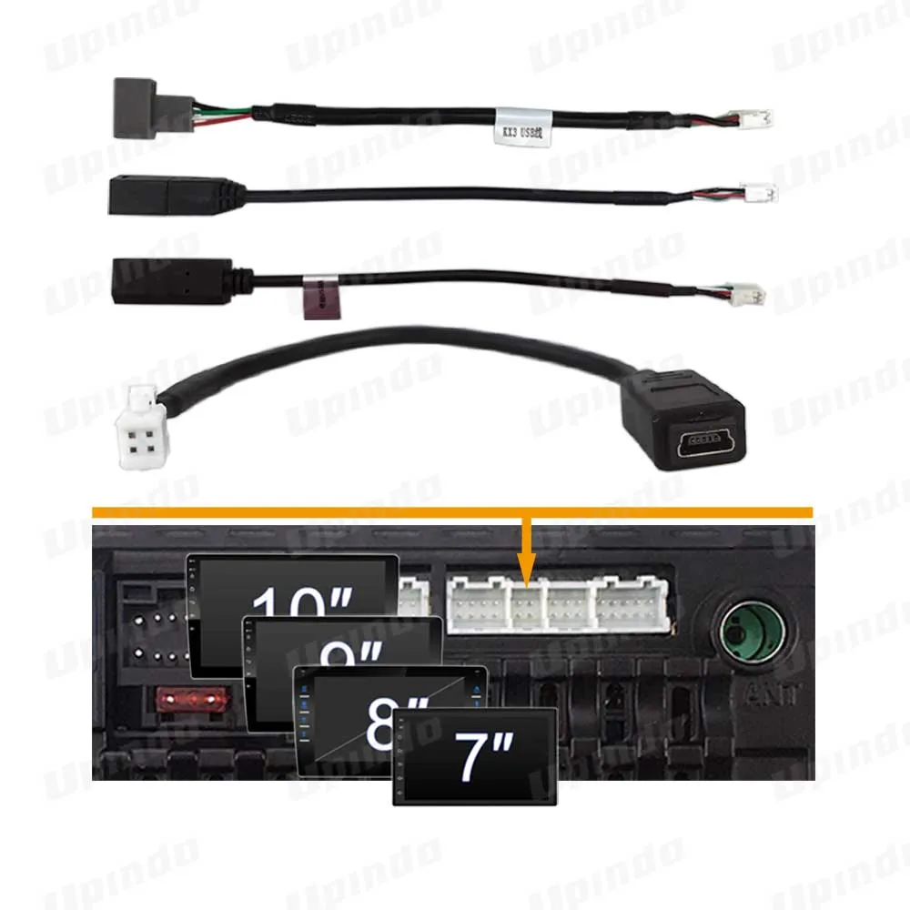 4pin Connector USB Cable for Car Android CD DVD Radio