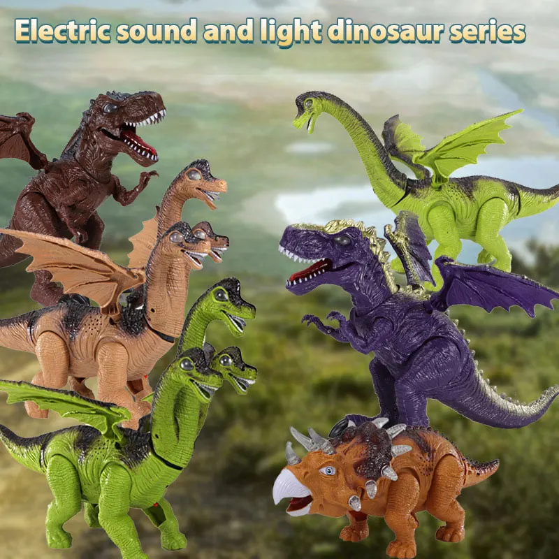

Baby Electric Walking Dinosaur Realistic Sound Effects Lighting Laying Eggs Toys Simulate Animal Model Children Boy Girl Gifts