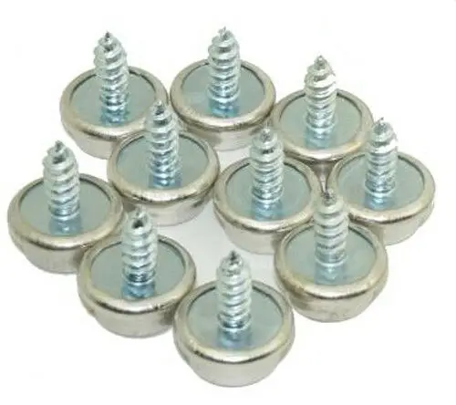 10 Snap Fasteners - 316 Stainless Steel- 15mm Press Stud Screw Base Count | Screws