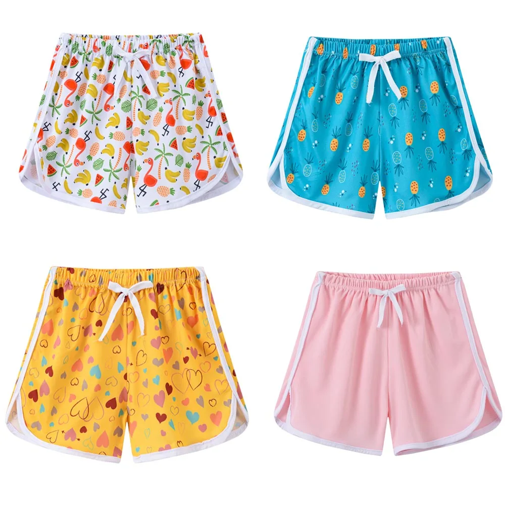 

V-TREE летние шорты для девочек; Повседневная пляжная одежда короткие свободные брюки, спортивные шорты, детские короткие трусы, трусики для О...