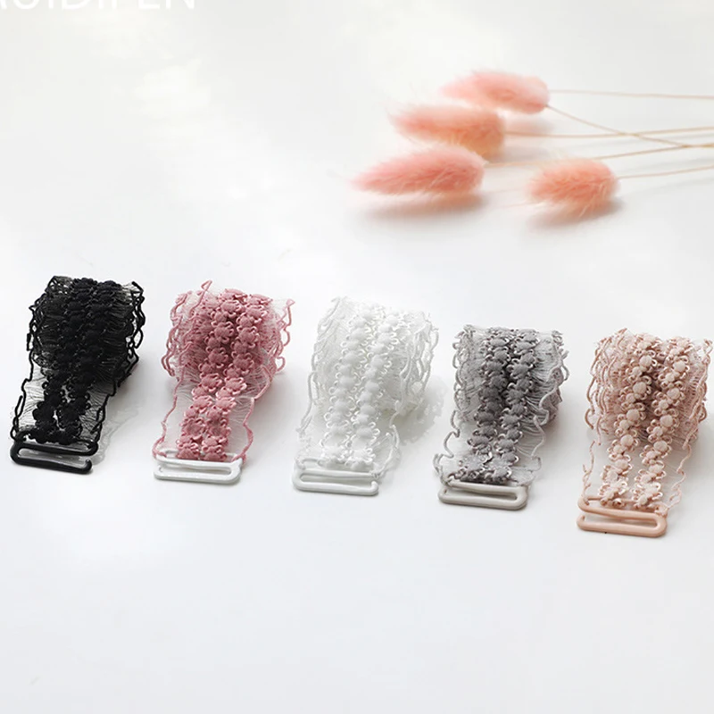 

3/2/1Pair Hollowed Lace Flower Bras Strap Thin Summer Invisible Shoulder Straps Replacement Sexy Intimates Accessories for Bras