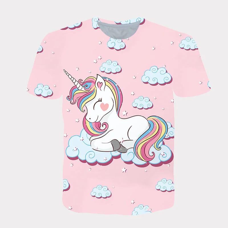 

Boys & Girls Clothing Short Sleeve 2021 Summer T-shirt 3D Fun Print T-shirt Fashion Casual Round Neck Pullover Short Sleeve Top