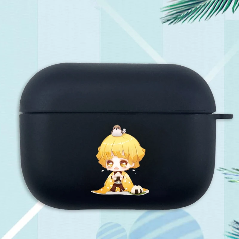 Demon Slayer: Kimetsu No Yaiba аниме чехол для Apple Airpods Pro 3 Bluetooth наушники защитный силиконовый