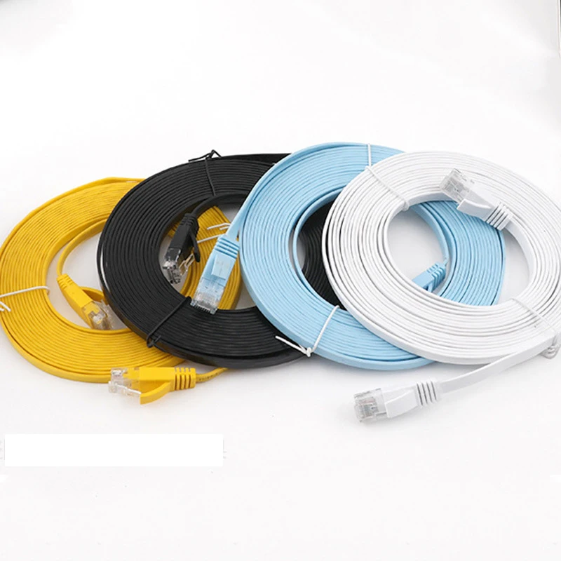 Сетевой кабель Ethernet CAT6 5/15/20/30 м плоский с разъемом RJ45 |