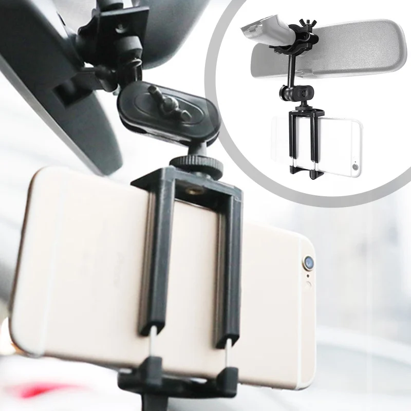 Автомобильный держатель для телефона на магните регулируемое зеркало заднего