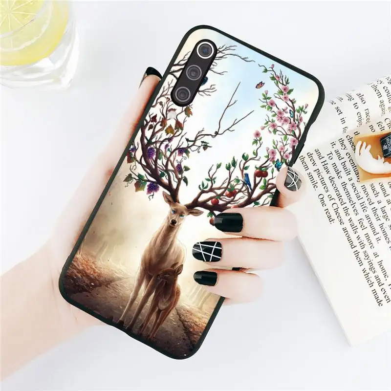 

Arrows Deer Elk painting animal Phone Case For Xiaomi Redmi note 7 8 9 t k30 max3 9 s 10 pro lite Luxury brand shell funda coque