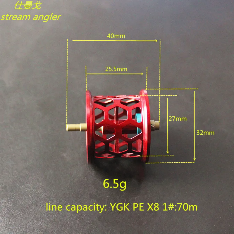 Мелководье катушка подходит для LT7 LC6 ALX baitcasing ree аксессуары сотовые отверстия 6,5 г красный черный 32 мм