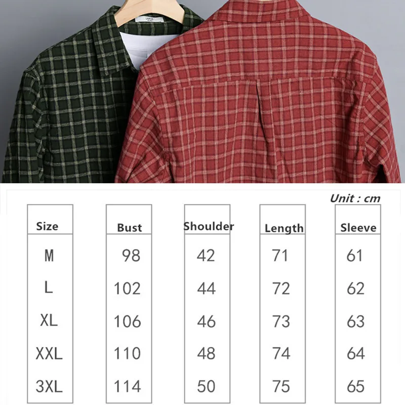 

Spring Autumn Plaid Leisure Long Sleeve Cotton Shirt Outdoor Training Work Travel Climbing Students Labor Young Man's Tops Coat