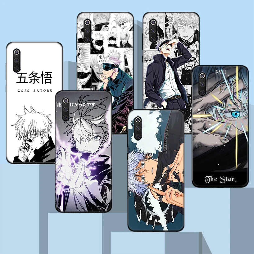 

Jujutsu Kaisen Gojo Satoru Black Phone Case For Xiaomi Redmi Note 10 Pro 10S 9S 8T 7 8 9 9A 9C 9T 8A 7A 6A 5 6 Cover Capa