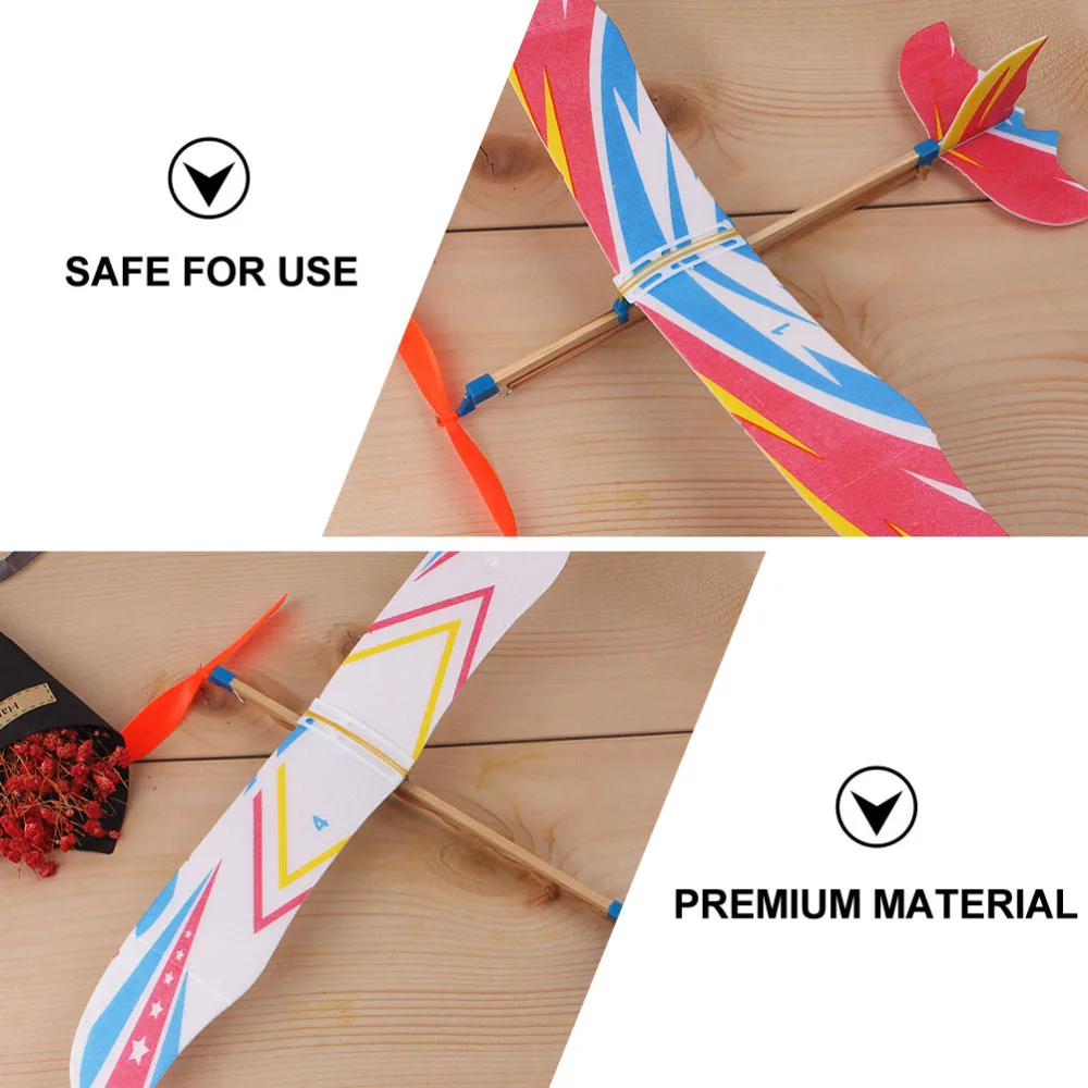 

6pcs DIY Airplane Toys Flying Glider Planes Educational Plaything (Random Style)
