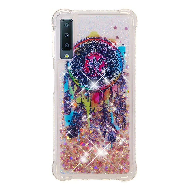 Big Dreamcatcher Блестками с блестками жидким песком чехол для samsung Galaxy A8 плюс A7 A6 A310 A510 A320 A520 A720 M20 M30 A10 A20 A30 крышка - Цвет: Big Dreamcatcher