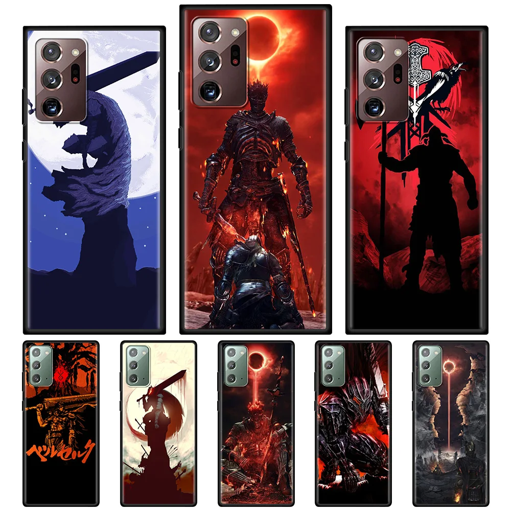 

Brave Berserk Silicone Case For Samsung Galaxy Note 20 Ultra 10 Plus Lite 9 8 Cover Soft Fundas Black Shell
