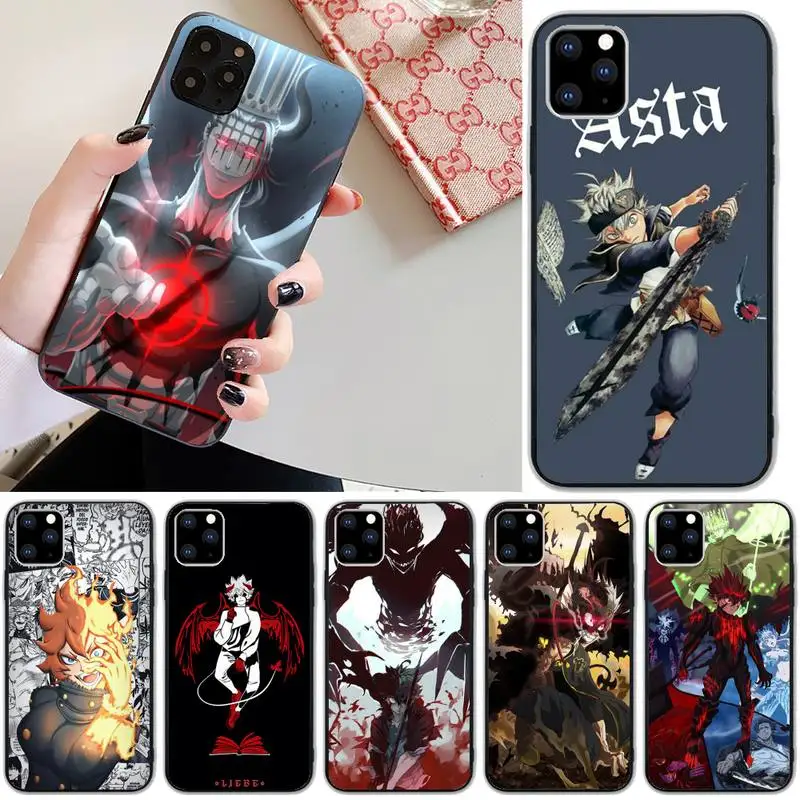 

Black Clover Anime Asta Phone Case For Iphone 11 12 13 Pro Max 5s 6s 7 8 Plus X Xr Xs Max Se 2020 13 Mini Case Cover