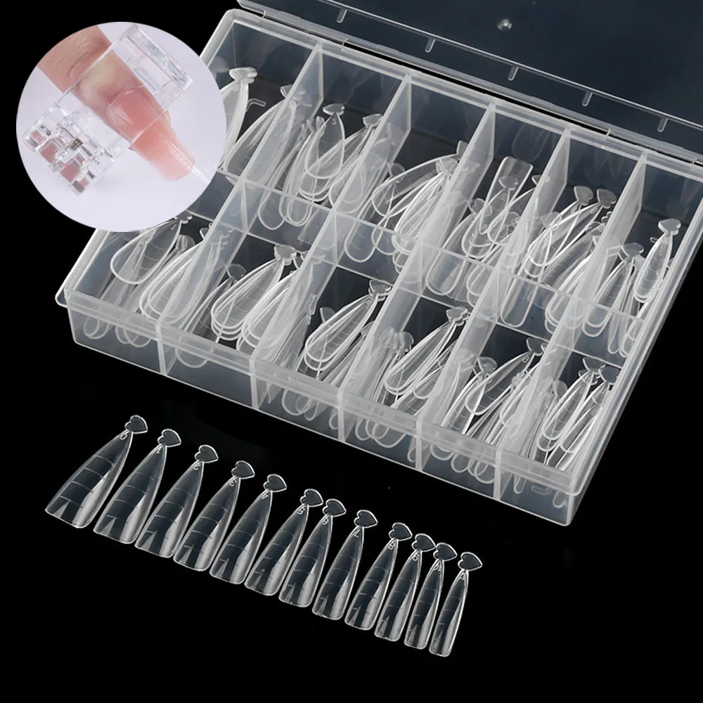 120 шт./кор. прозрачные накладные ногти Поддельные Советы Искусственный полное