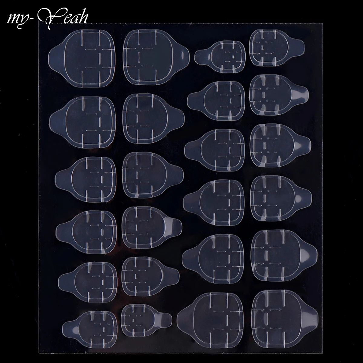 My Yeah Nail Art Гибкие прозрачные двухсторонние клейкие наклейки с лентами пальцев для