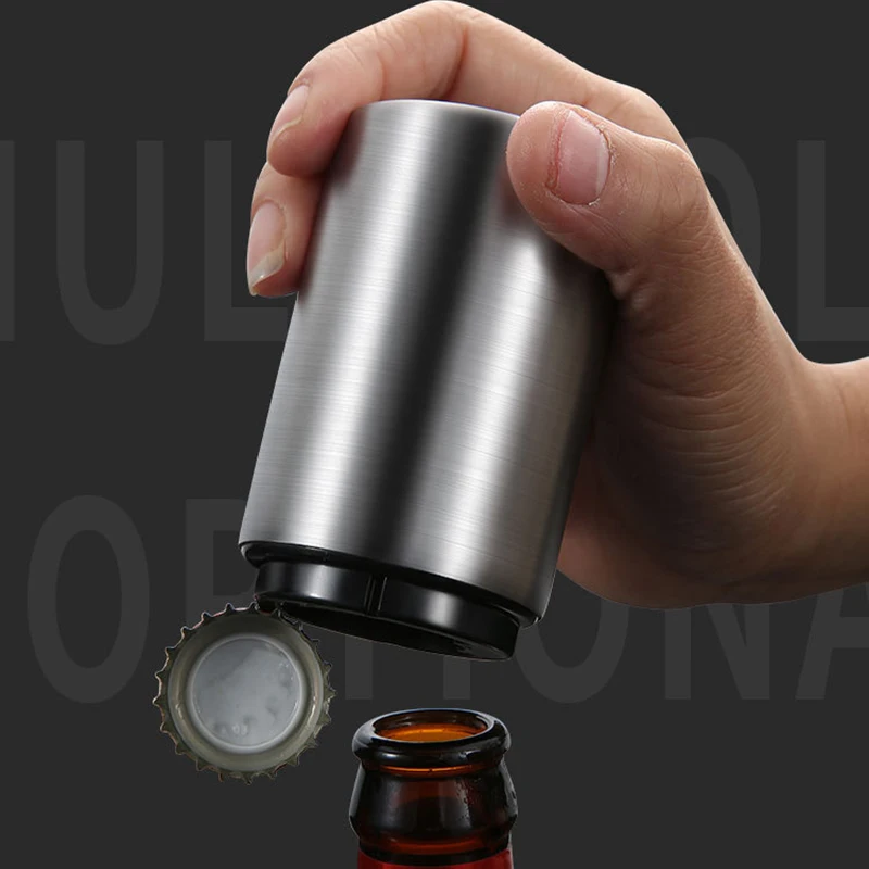 Полуавтоматический открывалка для пива из нержавеющей стали магнит пивных