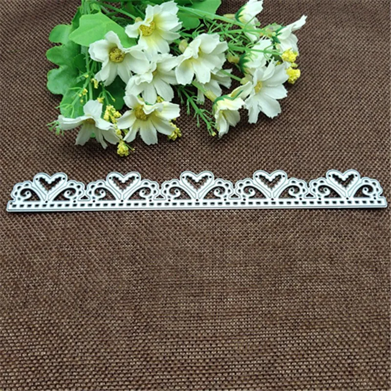 Любовь кружевная рамка металлические штампы для скрапбукинга ремесла