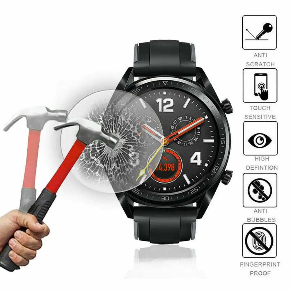 1/2/3 шт. Защитная пленка для экрана смарт-часов Huawei Watch GT2 GT3 закаленное стекло