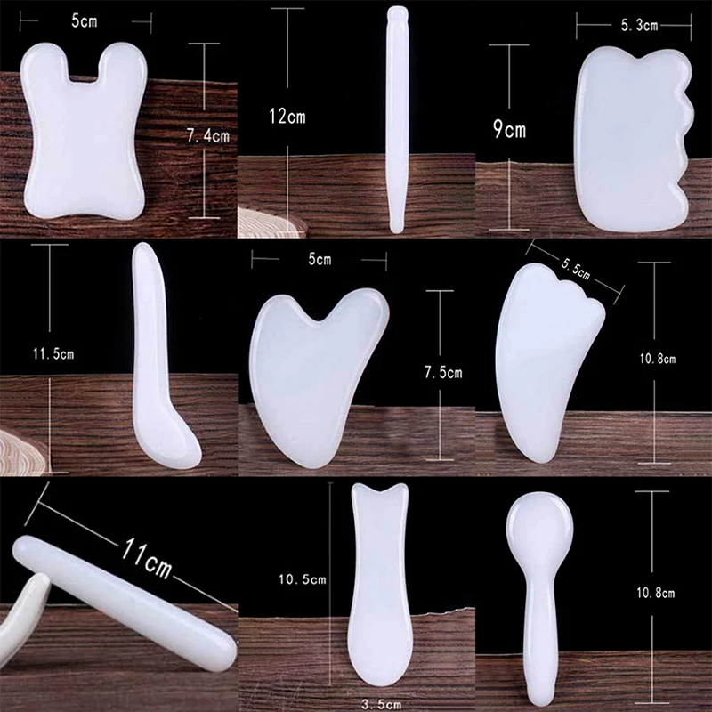 

Natural Jade Facial Face Scratch Massager Facial Scraping Board Body Facial Eye Acupoint Massage Relaxing Health Care