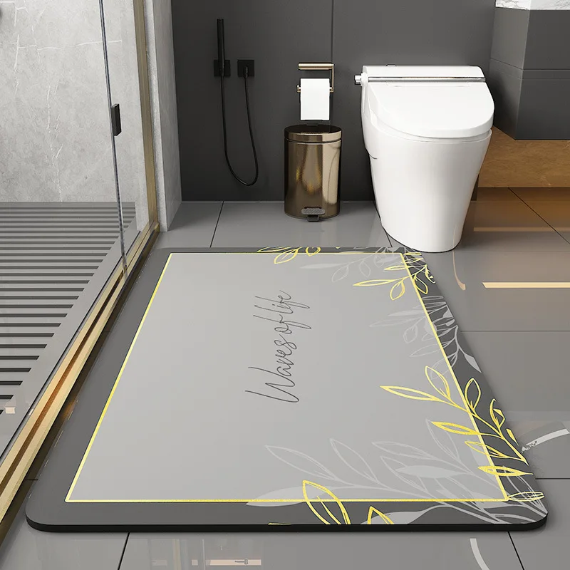 

Eovna High Quality Quick Dry Bathroom Mat Floor Door Mat Diatom Mud Shower Mat Non-slip Balcony Eco-Friendly