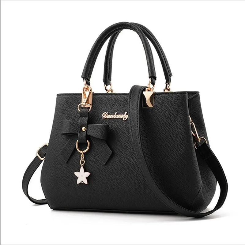 

New 2021 Elegant Shoulder Bag Women Designer Luxury Handbags Women Bags Plum Bow Sweet Messenger Crossbody Bag