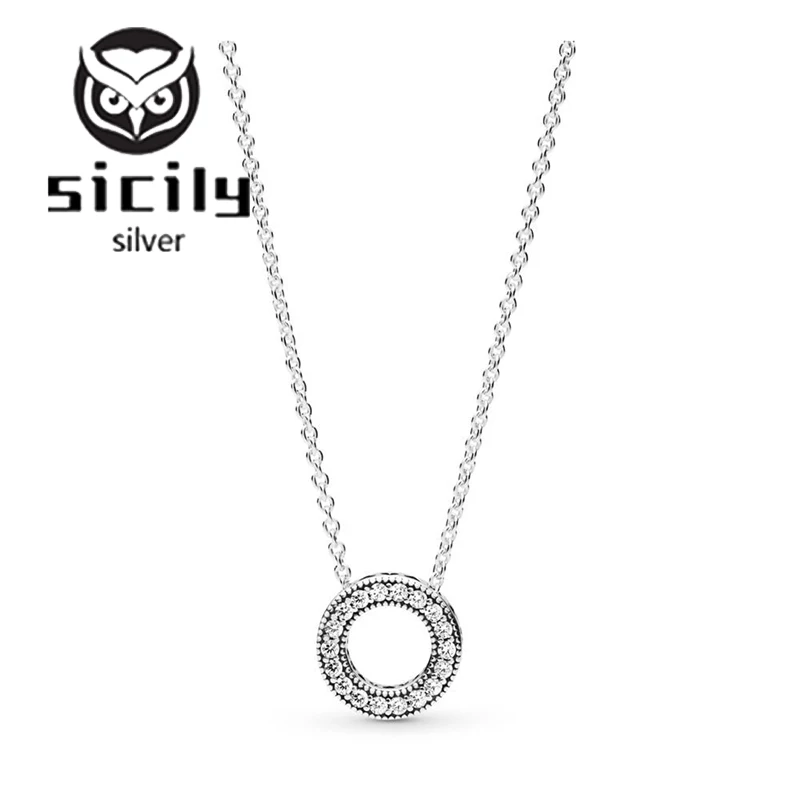 Sicily authentic original logo 100% 925 sterling silver pan necklace for women fashion luxury DIY jewelry pendant | Украшения и