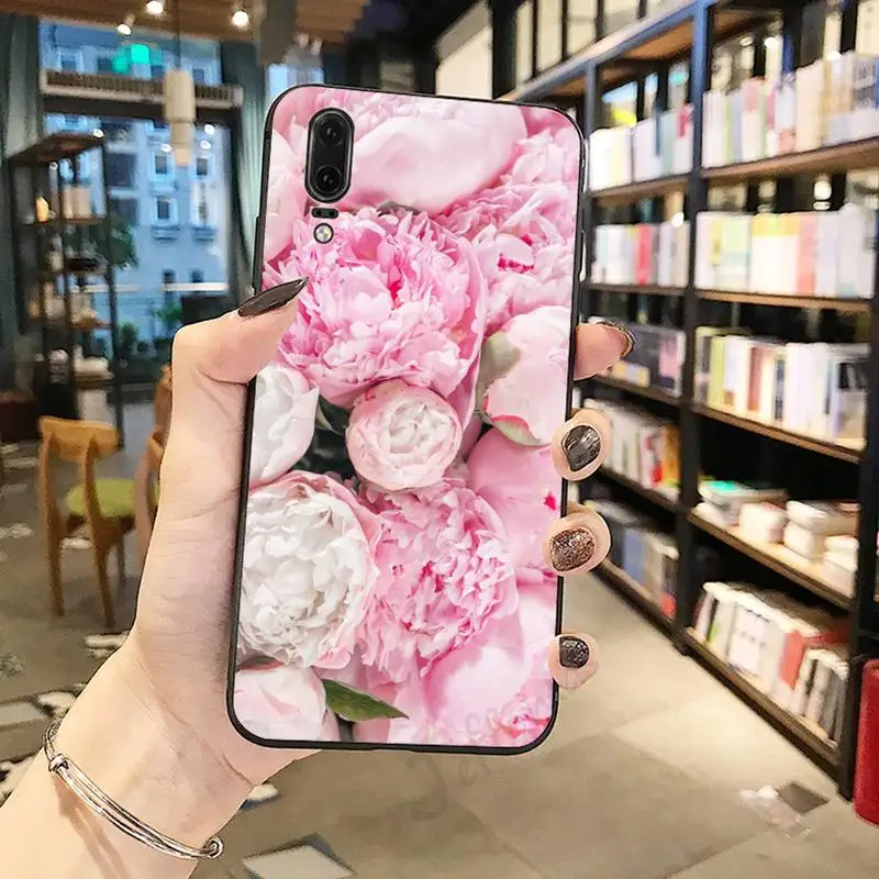 

Colorful Flower Rose Peony Phone Case For Huawei honor Mate P 10 20 30 40 Pro 10i 9 10 20 8 x Lite