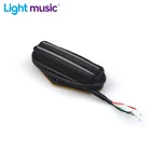 Электрическая гитара черного цвета с двумя рельсами, мостовой Пикап для Telecaster Tele, керамический мостовой пикап с четырьмя режимами и защитой