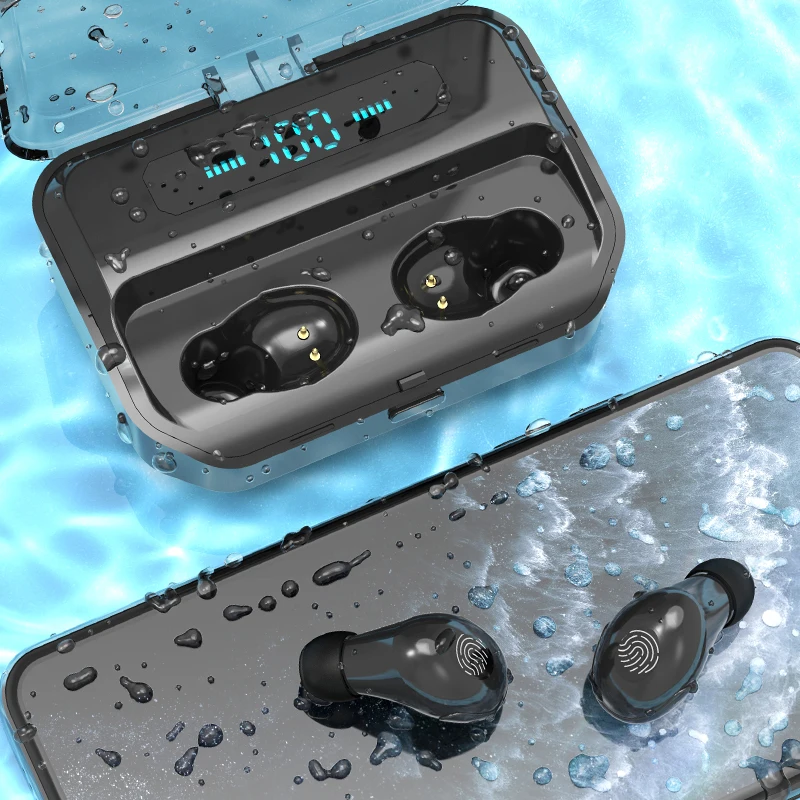 

4200mAh TWS Bluetooth 5.0 Eaphones With Charging Case Wireless Earphone IPX7 Waterproof Earbuds Sport 9D Stereo Touch Control