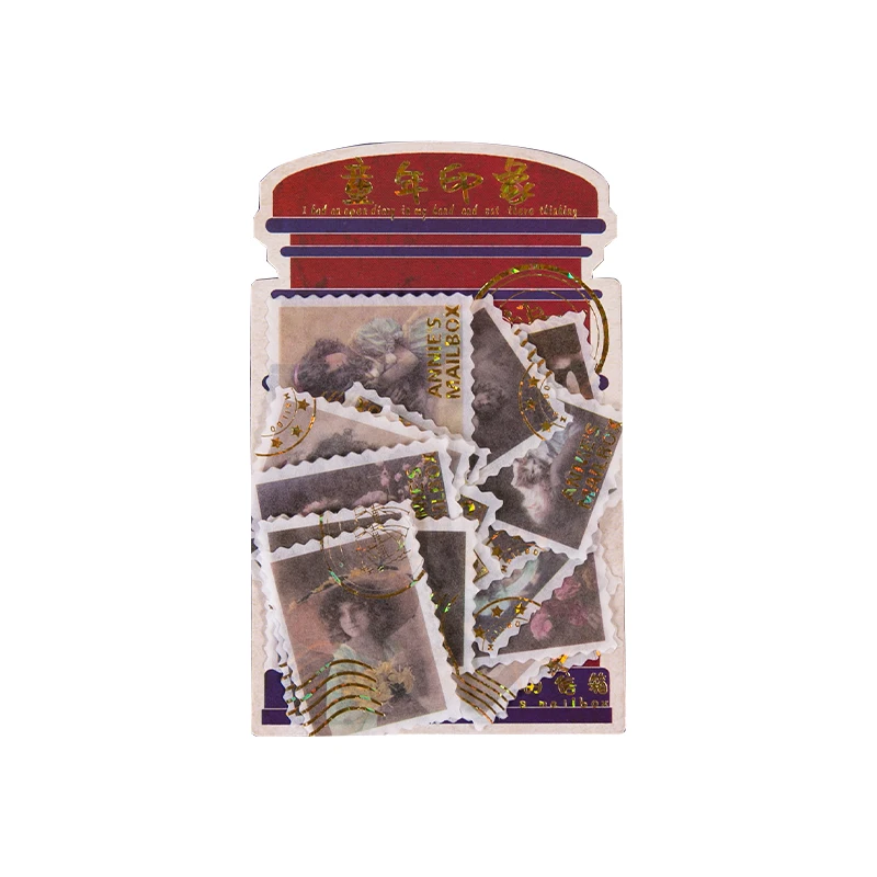 Dimi 40 шт. серия почтовых ящиков Энни наклейка штамп детство Выпускной знак морская