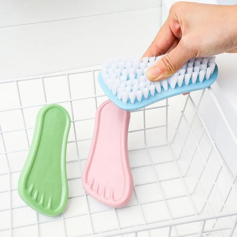 

1pc Crevice Brush Plastic Washing Laundry Brush Multifunctional Foot Shaping Cleaning Brush Cleaning Tools Household Shoe Brush