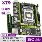 Материнская плата Atermiter X79 X79G материнские платы PC3 оперативная память ddr3 DDR3 Материнская плата LGA2011 процессор Xeon E5 2620 CPU 2x 4GB = 8GB RAM 1333Mhz 10600R SEC USB PC gaming материнская плата комплект