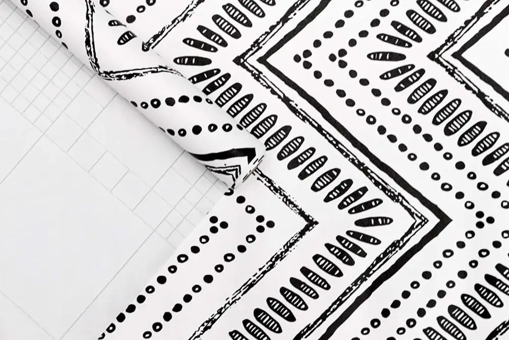 

HongMei Modern Black And White Dots PVC Self-adhesive Wallpapers Waterproof Contact Paper Home Decoration Decorative Wallpapers