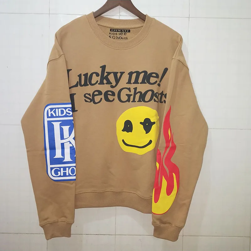 3D печать Kanye Lucky Me I See Ghosts с капюшоном для мужчин и женщин 1:1 лучшее качество CPFM. XYZ w.