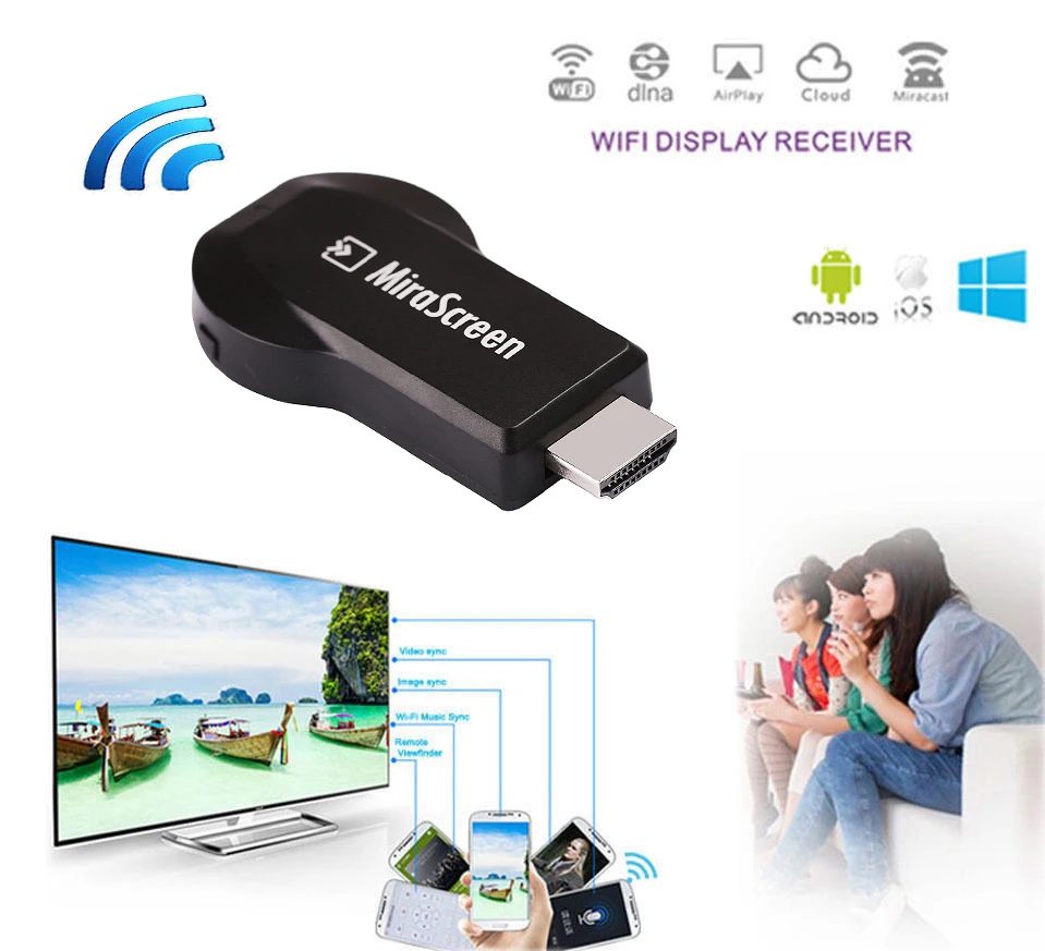 Беспроводной Wi Fi адаптер для телефона на ТВ HDMI видео iPad iPhone X XS MAX XR 6 7 8 11 Samsung S6 Edge S7