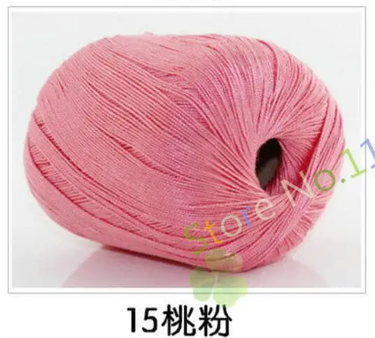 15 5 шт.* 50 г пряжа для вязания linha de croche шелковая нить для наращивания вязания игл вязание хлопок ручная работа белье t50 - Цвет: 15