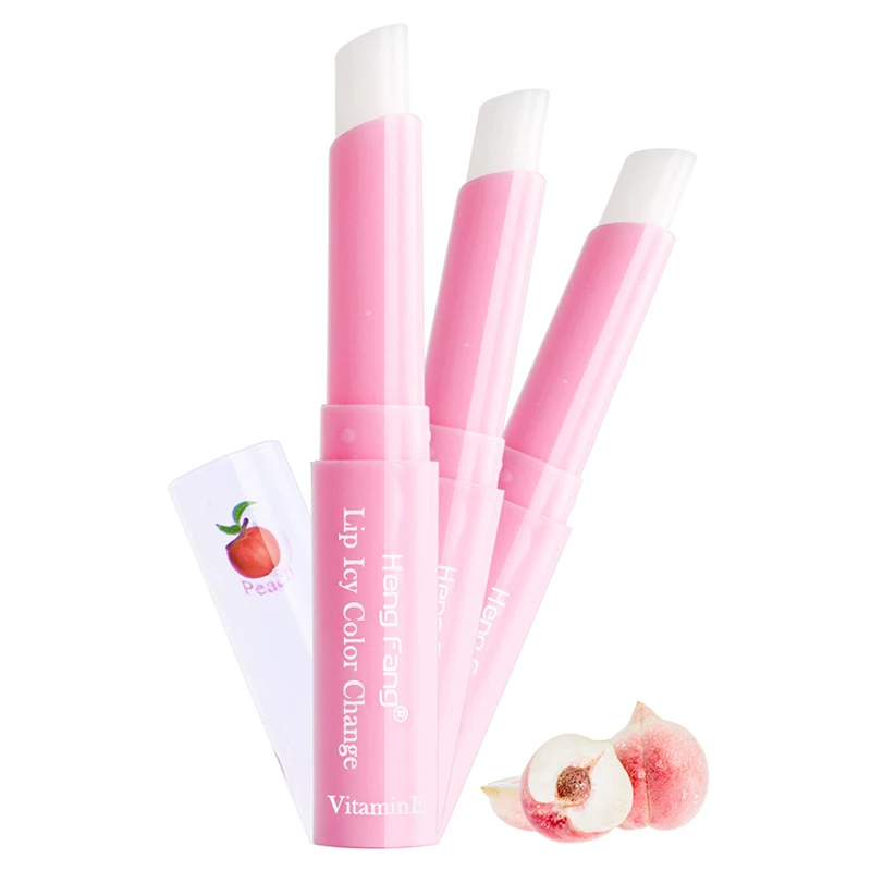 

HengFang Peach Lip Balm Warming Color Lip Balm Repair Moisturizing Lipstick For Lady Lip Non-Stick Cup Beauty Makeup Tools TSLM1
