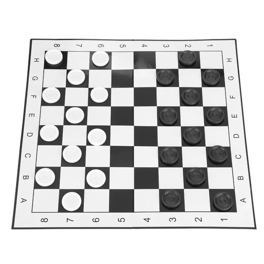 Chess Portable Plastic International Checkers Folding Board Game for Party Family Activities backgammon | Спорт и развлечения