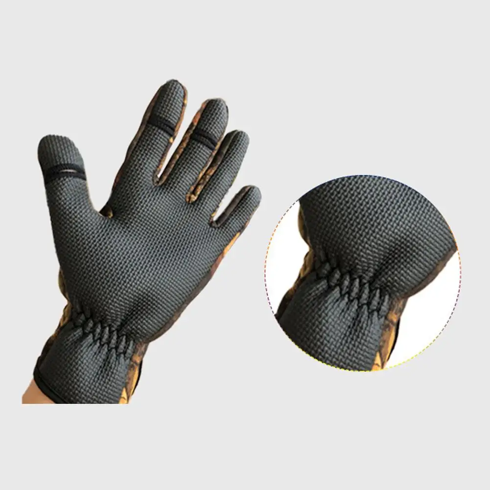 Зимние перчатки для рыбалки водонепроницаемые рукавицы с тремя пальцами