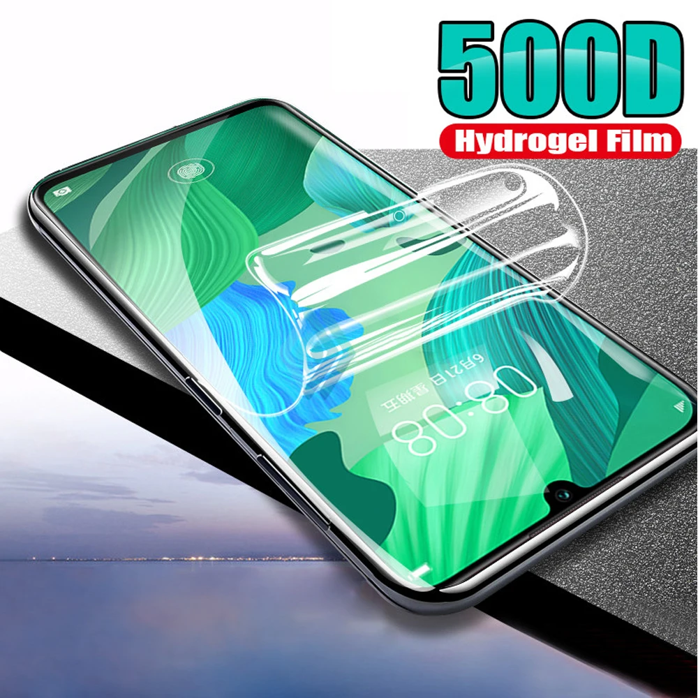 Мягкий чехол 500D с полным покрытием для huawei honor play 4t pro 3e Гидрогелевая пленка 3