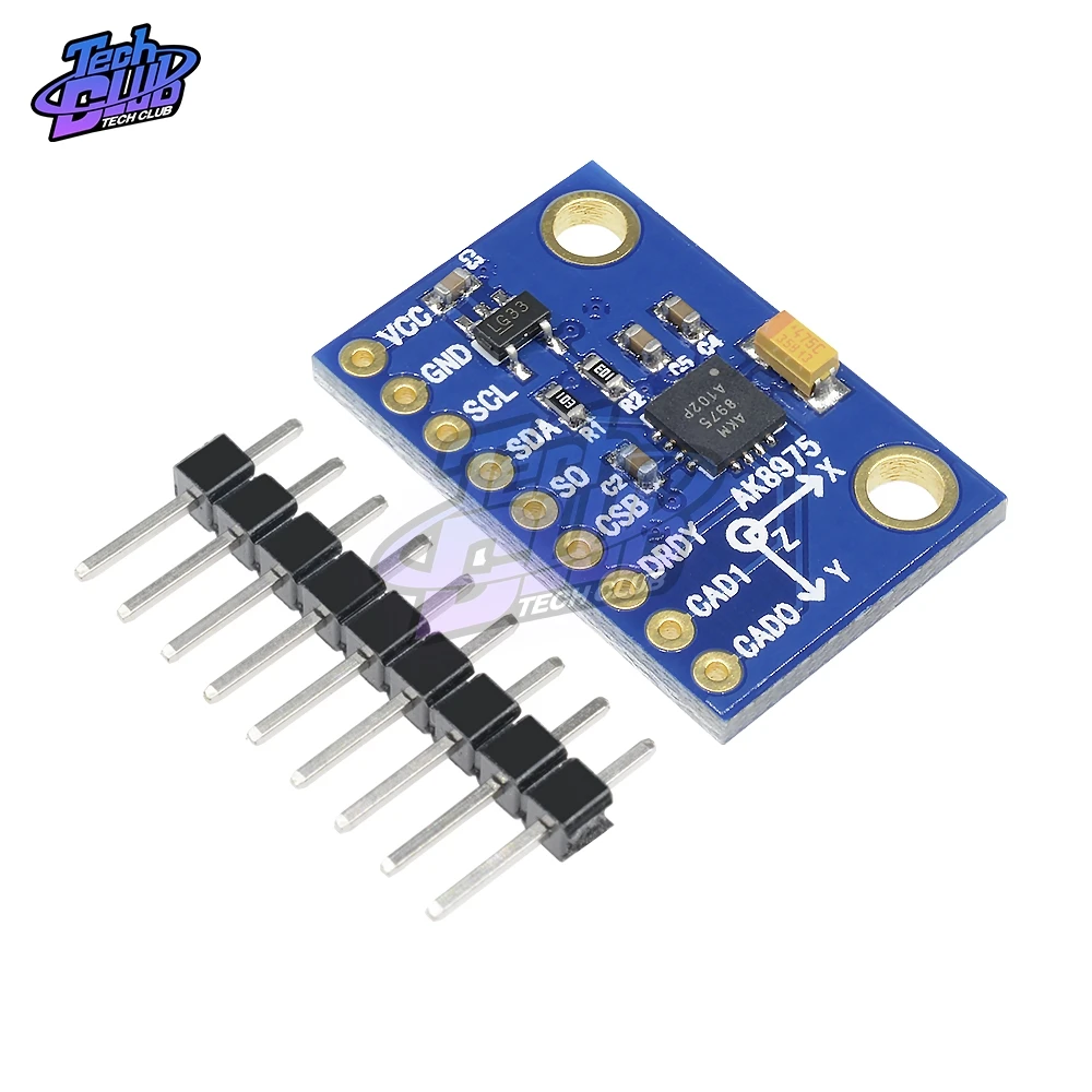 

3-осевой электронный акселерометр AK8975, 3-5 в, стандартный высокоточный компас, модуль IIC I2C SPI для arduino