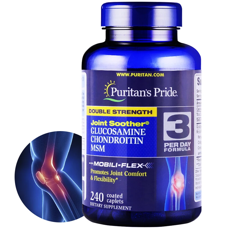 

Double Strength Glucosamine Chondroitin & Msm Joint Soother 240 pcs Free Shipping