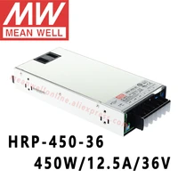 mean well hrp 450 36 meanwell 36v12 5a450w dc single output with pfc function switching power supply online store