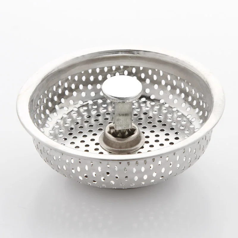 

DONYUMMYJO Stainless Kitchen Sink Strainer Water Drain Plug Sink Stopper Filter Hair Catcher Drainage Accessories Hole Plug