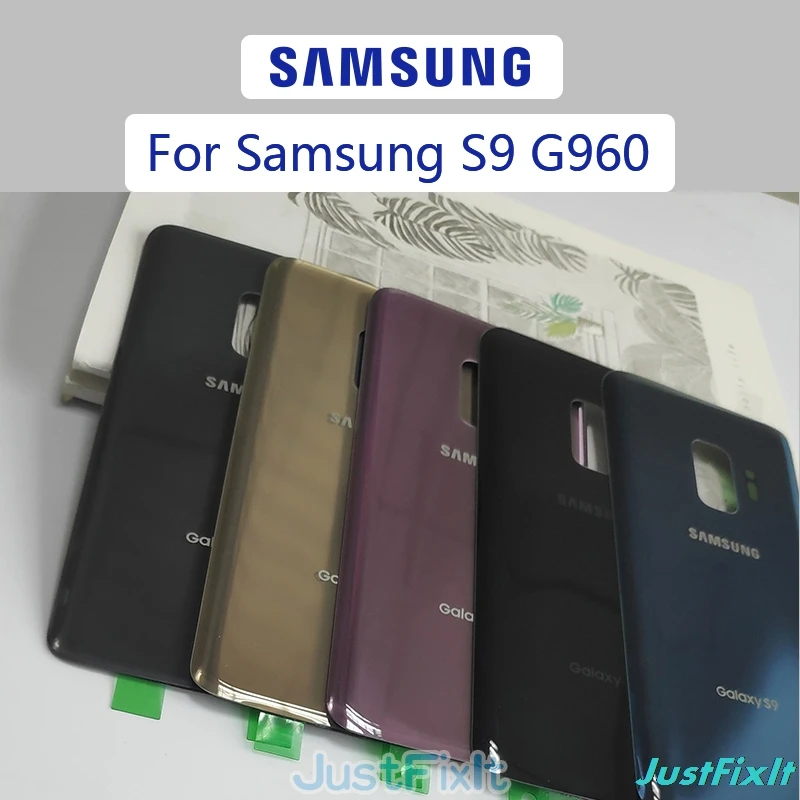 Для SAMSUNG Galaxy S9 G960 G960F Задняя крышка батареи Дверь стеклянная Корпус чехол замена |