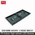 64x32 Пиксели 320x160 мм черный светодиодный светильник P5 Крытый SMD2121 полный Цвет светодиодный модуль Дисплей Панель