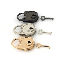 1pcs metal fashion lovely lock vintage mini padlock bag suitcase luggage box key lock with key diy hardware accessories
