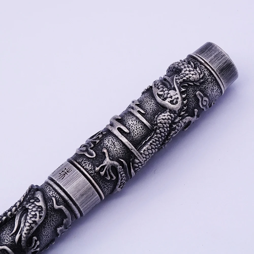 Jinhao винтажная Роскошная перьевая ручка двойная играющий Дракон жемчужина