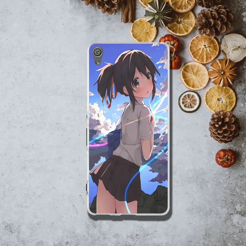 Miyamizu Mitsuha ваше имя мобильный чехол для телефона sony Xperia X XA Z1 Z3 Z5 Compact Z2 Z4 E3 E5 M2 M4 M5 T3 s